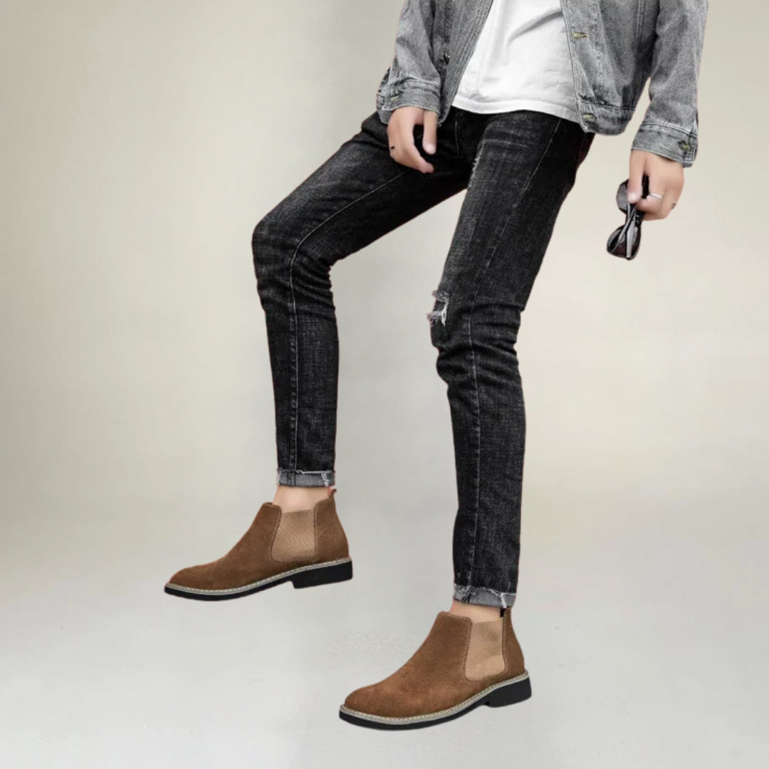 MM | Botas Slip-On de Ante Casual para Hombre
