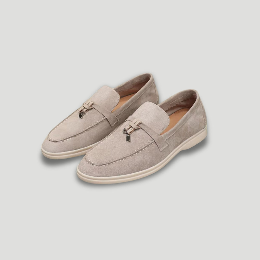 MM | Elegantes mocasines de ante con borlas para hombres