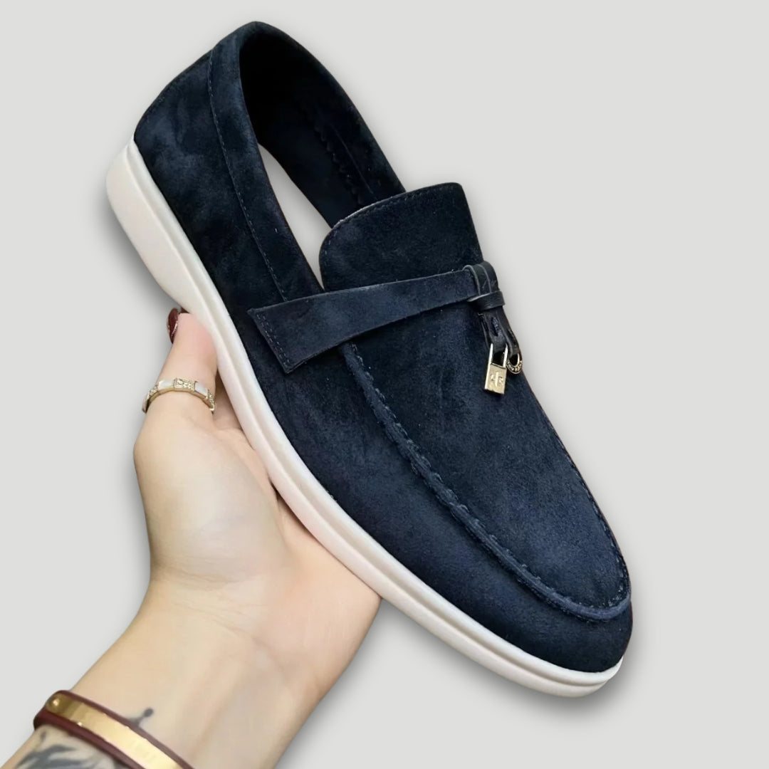 MM | Elegantes mocasines de ante con borlas para hombres
