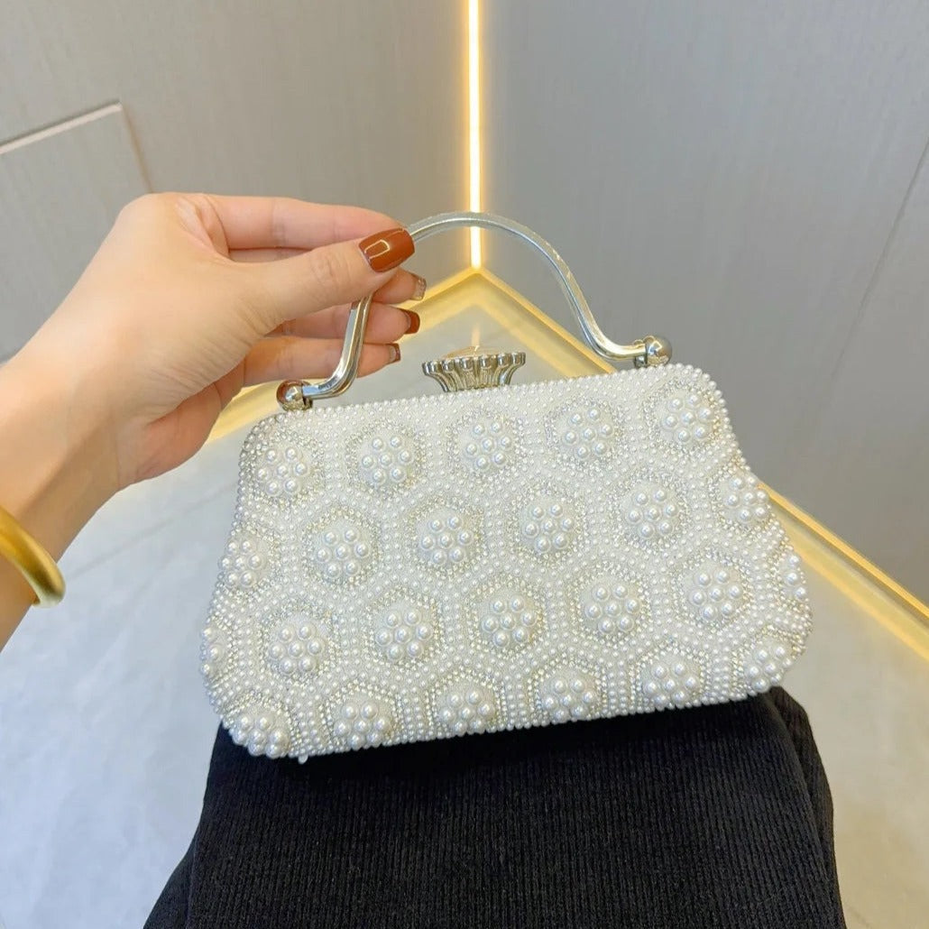 ODÉRA MODA | Clarabelle Pearl Clutch Bag