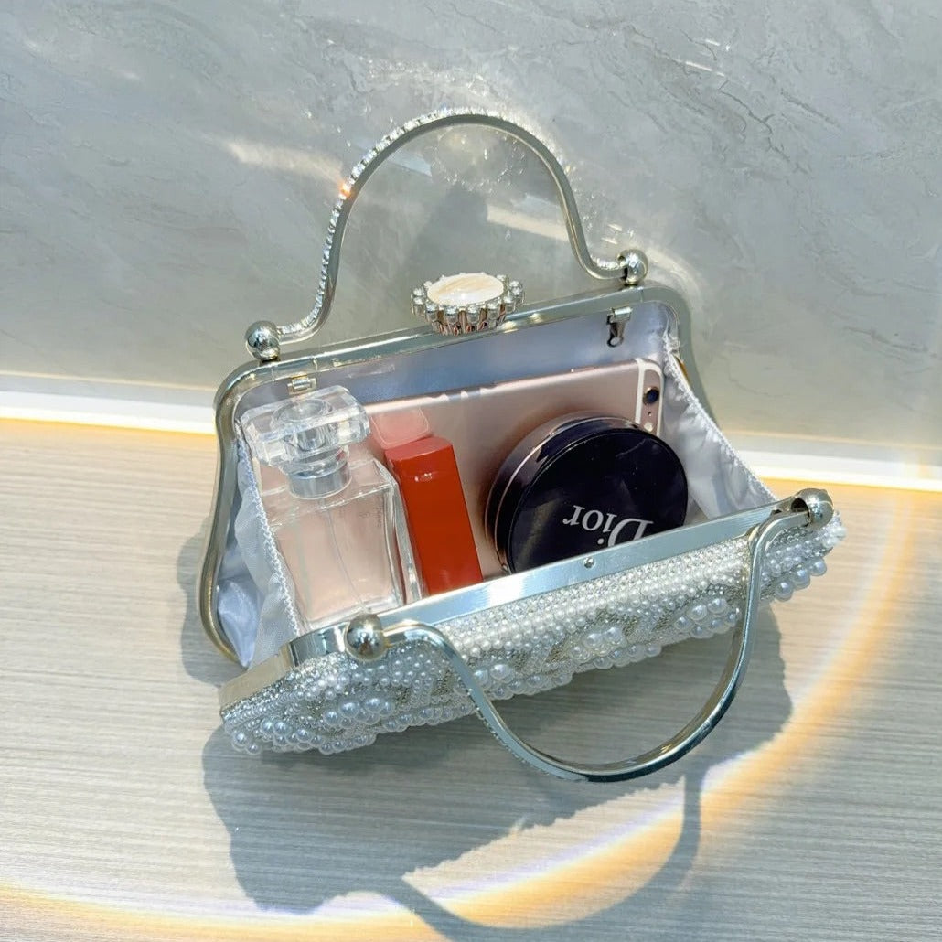 ODÉRA MODA | Clarabelle Pearl Clutch Bag