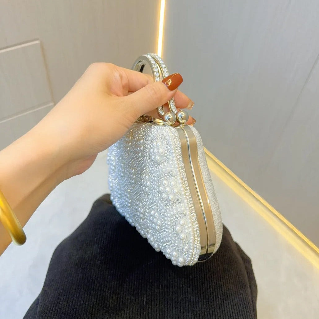 ODÉRA MODA | Clarabelle Pearl Clutch Bag