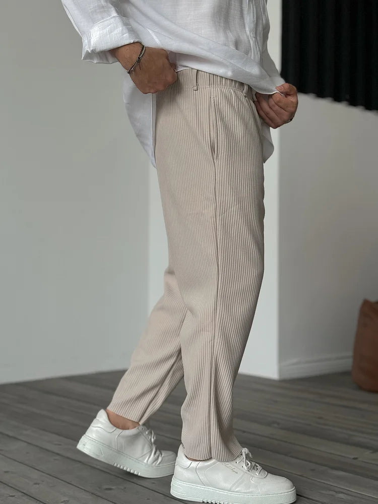 MM | Pantalón de lino ancho para hombres
