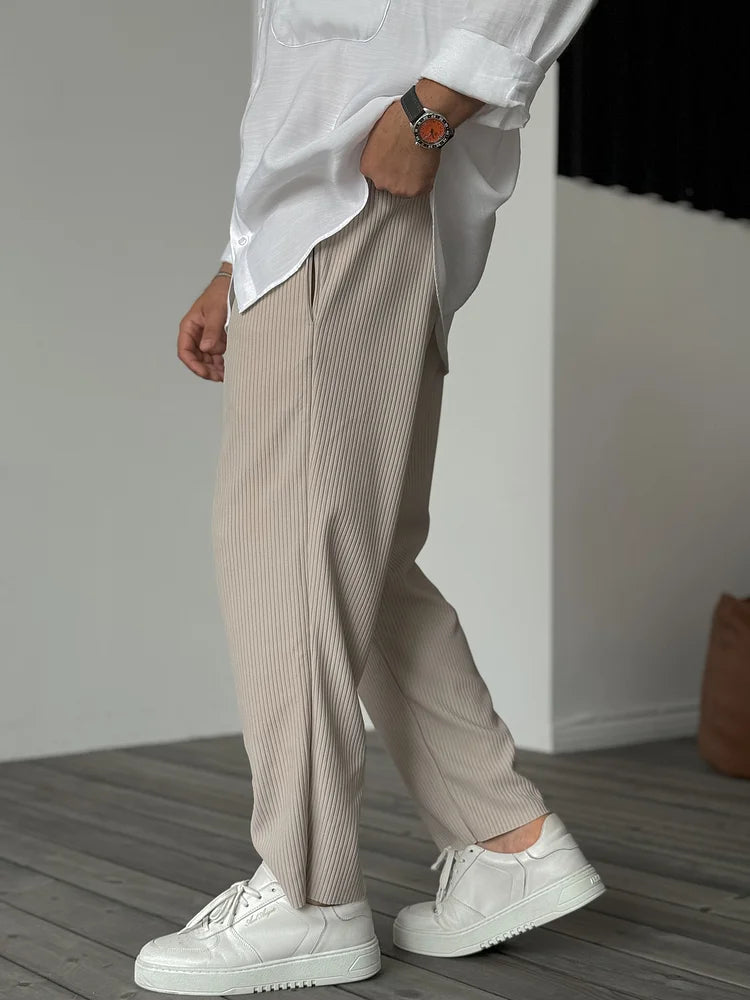 MM | Pantalón de lino ancho para hombres