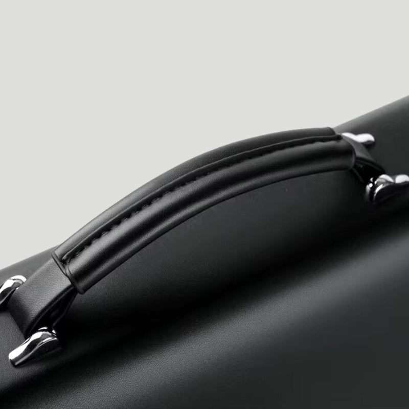MM | Elegante bolsa de negocios para laptop de cuero genuino para hombres