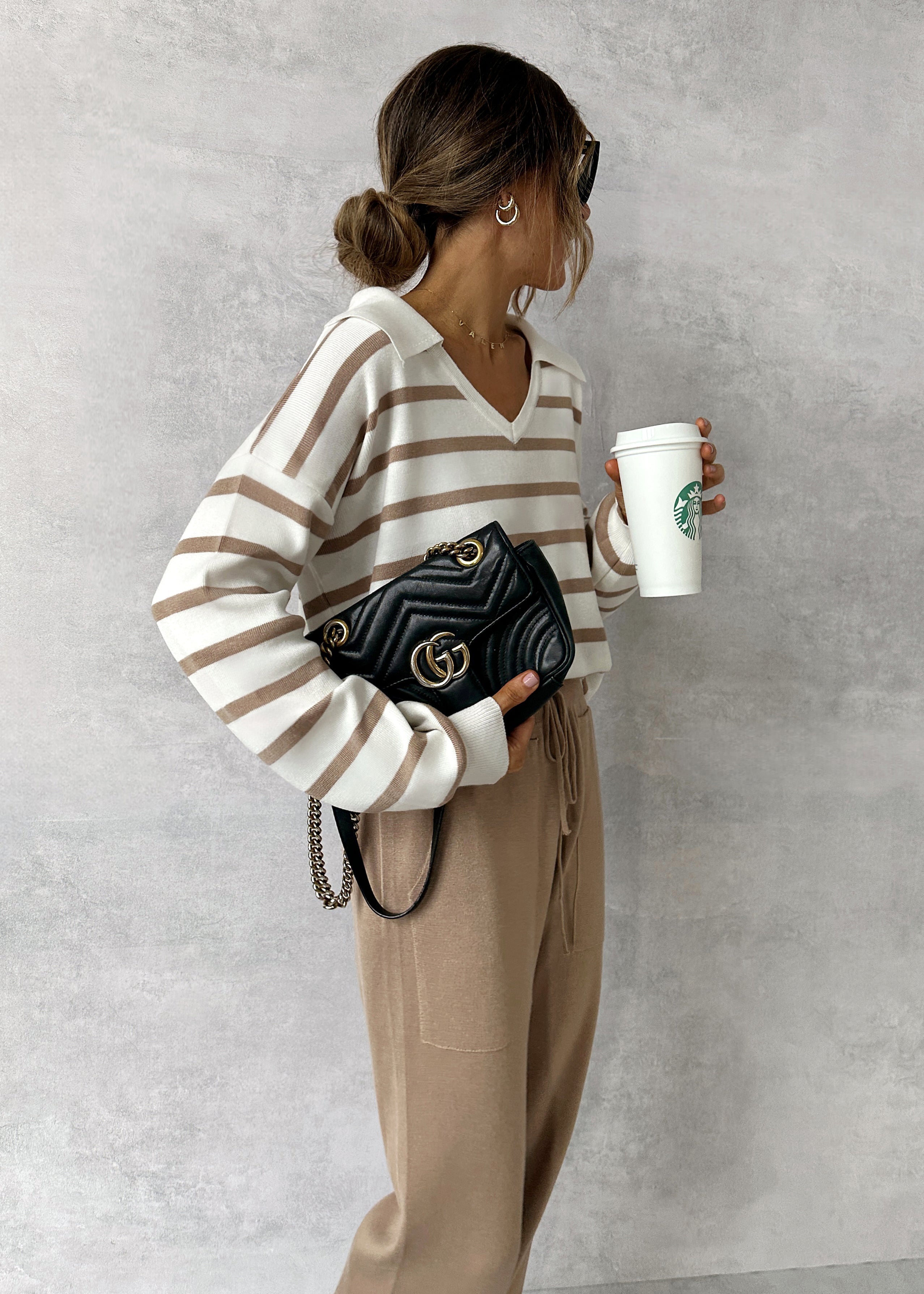 MODÉRA MODA | Bianca conjunto de punto a rayas